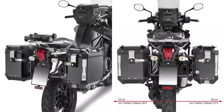 Givi putkisivutelineet Trekker Outback Tiger Explorer 1200 12- - Kiinnityssarjat ja tavaratelineet - D224474 - 1
