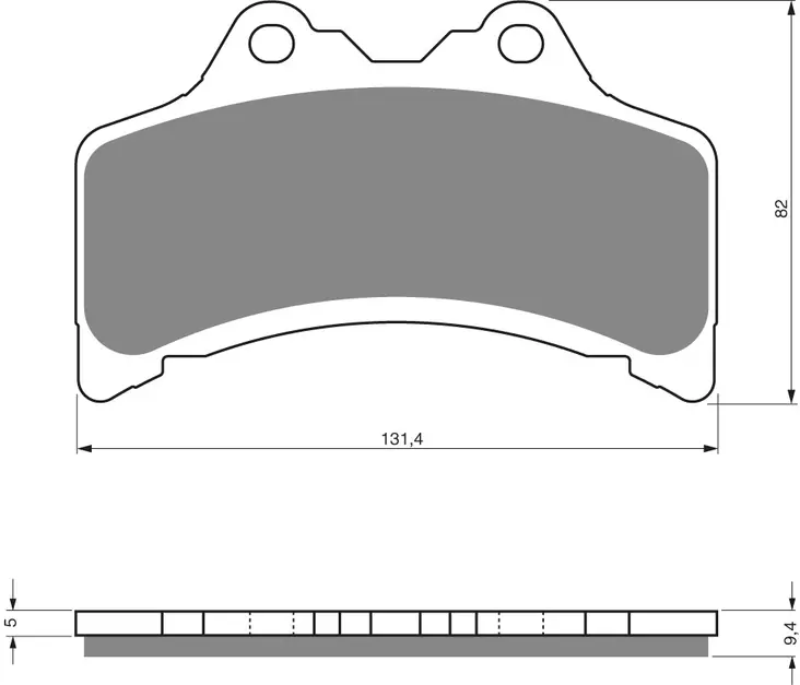 GOLDFREN Jarrupalat 204 Ceramic carbon AD - Moottoripyörän jarrupalat - D227994 - 1