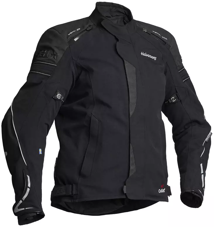 Halvarssons Tekstiilitakki Walkyria Musta - Moottoripyörä ajotakit - D328774 - 1