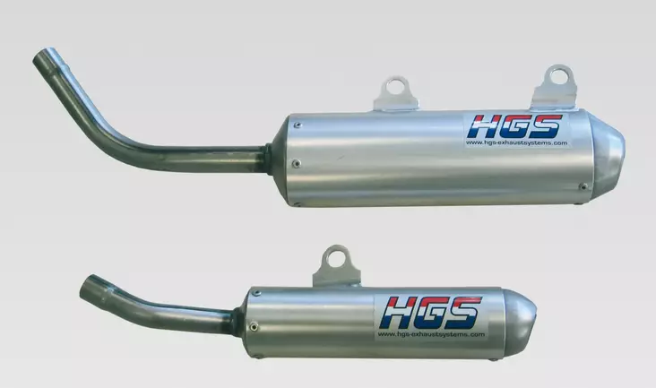 HGS Äänenvaimennin 2T Racing KTM SX85/TC85 25-..Harmaa teräs - Moottoripyörän äänenvaimentimet - D511944 - 1