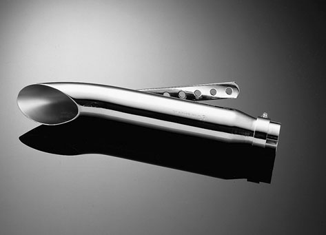 Highway Hawk muffler, Turnout 400mm / 38-45mm - Moottoripyörän äänenvaimentimet - D6594 - 1