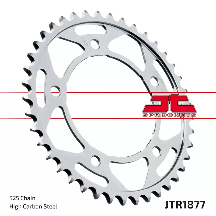 JT Rear Sprocket JTR1877.47 - Moottoripyörän eturattaat - D499654 - 1