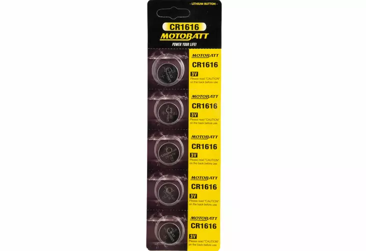 Motobatt CR1616 3.0V Lithium battery (5pcs) - Sähköasennustarvikkeet - D278074 - 1