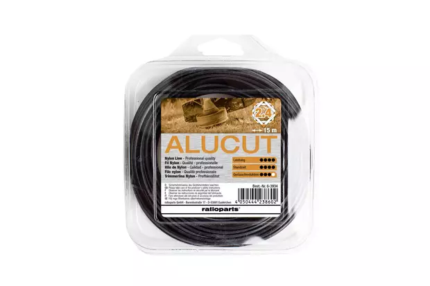 Nailonsiima hybrid twist alucut 2.4 mm 15 m - Tarvikevaraosat - 6-3934 - 1