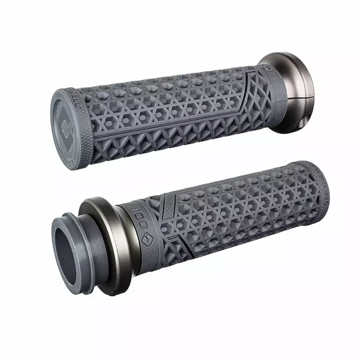 ODI Street Grips V-TWIN Lock-On VANS Signature-HD TBW Graphite/Gun Metal - Moottoripyörän kahvakumit - D510214 - 1