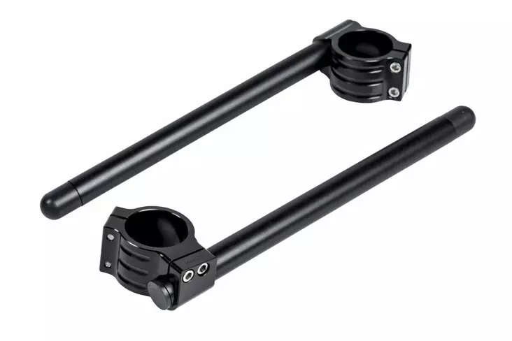 Ohjaustangon Clip-on Black Aluminum 22mm (7/8") 37mm (1set) - Moottoripyörän ohjaustangot - D253944 - 1