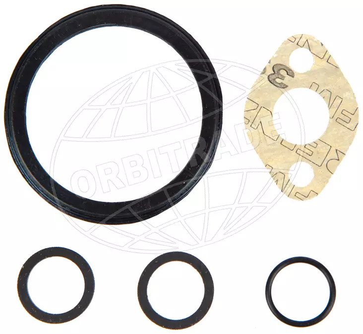 Orbitrade, gasket set - Sisäperämoottorin vesiputken tiivisteet - D158924 - 1