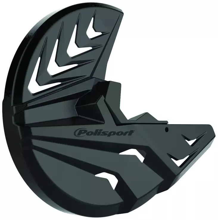 Polisport Disk w/bottom fork prot KX250F(13-19) KX450F(15-18) black/black (8) - Offroad haarukansuojat - D344244 - 1