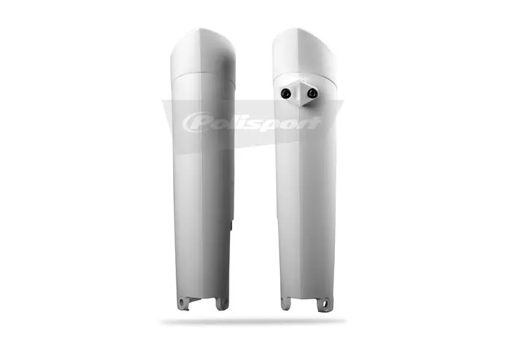 Polisport Fork Guards SX/F 08-14 EXC/F 08-15 TC/FC 125/450 14-15 White - Offroad haarukansuojat - D289824 - 1
