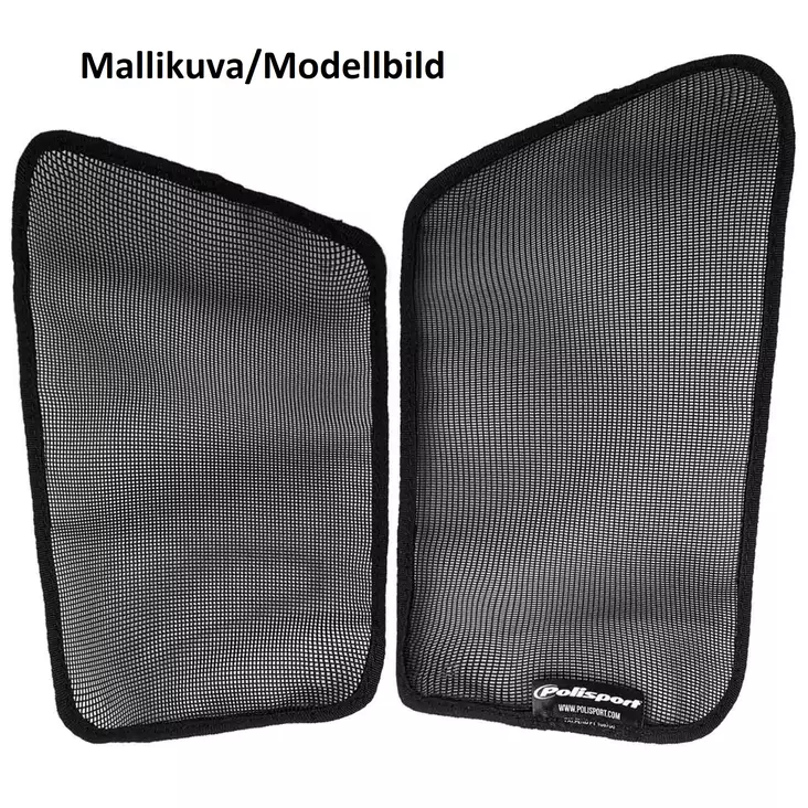 Polisport jäähdyttäjän verkko CR125/250 05-07 Musta (20) - Moottoripyörän jäähdyttimen suojat - D248844 - 1