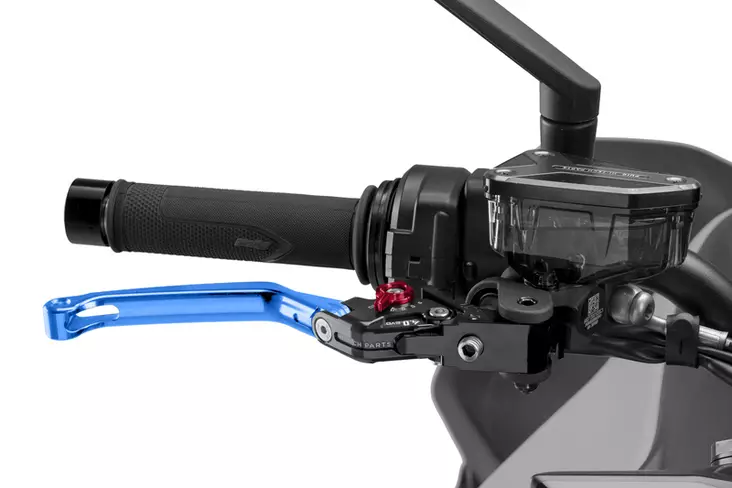 Puig Foldable Brake Lever 4.0. C/Blue Selector C/Red - Moottoripyörän vivut ja vivunrungot - D529534 - 1