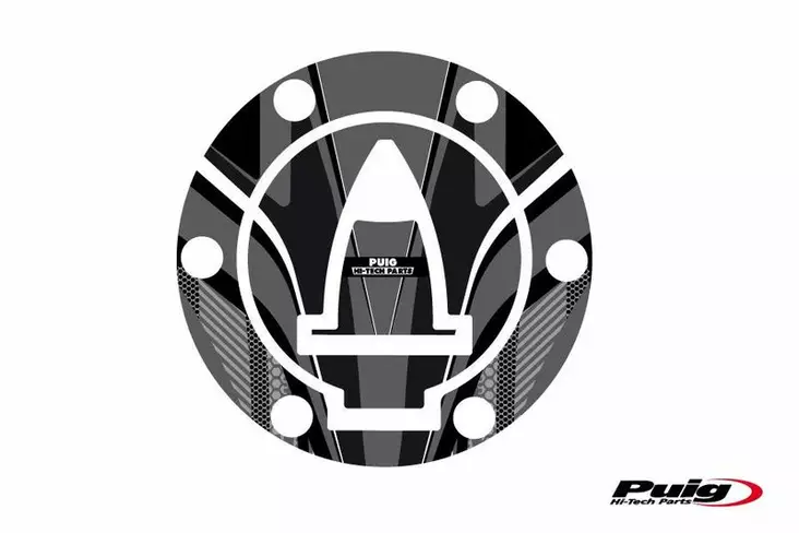 Puig Fuel Cap Cover Mod. Radical Ducati C/Grey - Mallikohatiset tarrasarjat - D301404 - 1