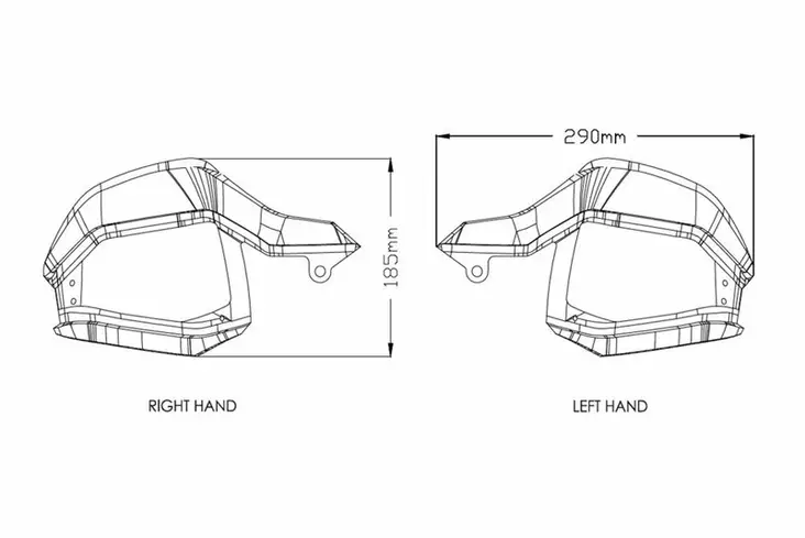 Puig Hand Guards Honda Crf1000L Africa Twin 16-18' - Moottoripyörän käsisuojat - D337264 - 1