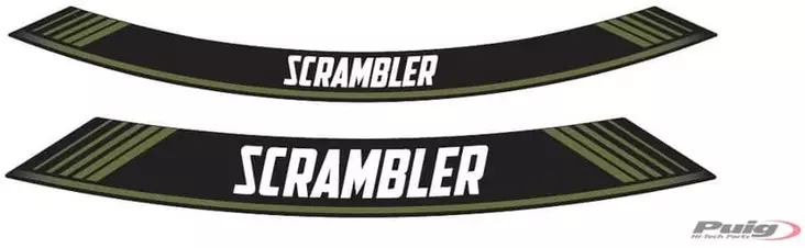 Puig Kit 8 Rim Strips Scrambler C/Green - Moottoripyörän vanneteipit - D302004 - 1