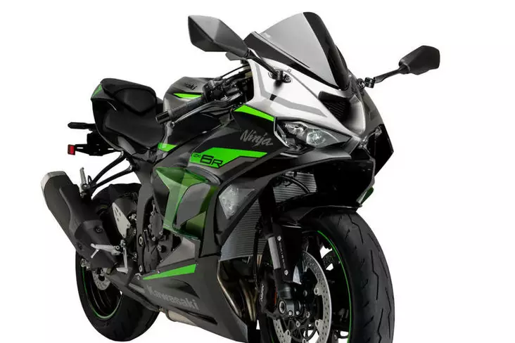 Puig Kit Of Wings Race Kawasaki ZX-6R 24' C/Green - Moottoripyörän katteet ja tuulenohjaimet - D503474 - 1