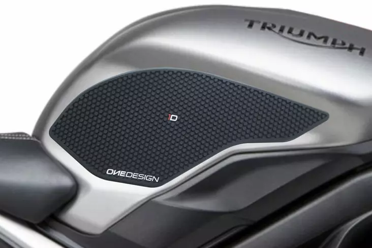 Puig Lateral Tank Pads Triumph C/Black - Moottoripyörän tankinsuojat - D337484 - 1