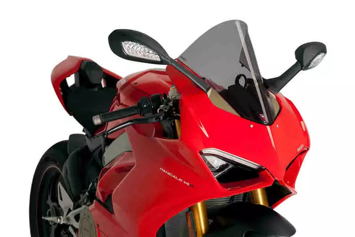 Puig Racing Screen Ducati Panigale V4/V4 S/V4 18' Espec - Moottoripyörän katteet ja tuulenohjaimet - D302934 - 1