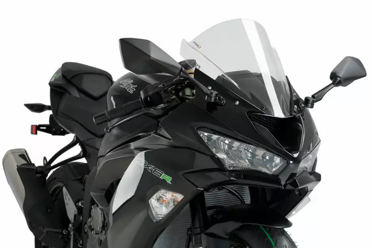 Puig Racing Screen Kawasaki Zx-6R 18' C/Clear - Moottoripyörän katteet ja tuulenohjaimet - D337704 - 1
