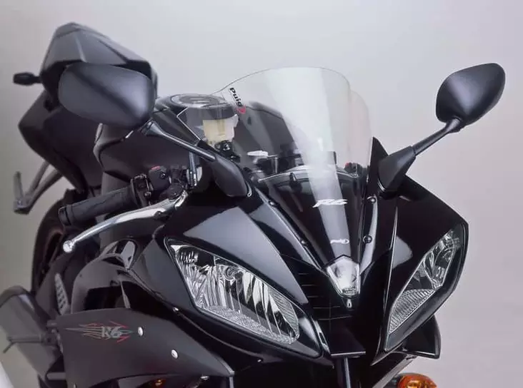 Puig Racing Screen Yamaha R6 06-07' C/Clear - Moottoripyörän katteet ja tuulenohjaimet - D297664 - 1