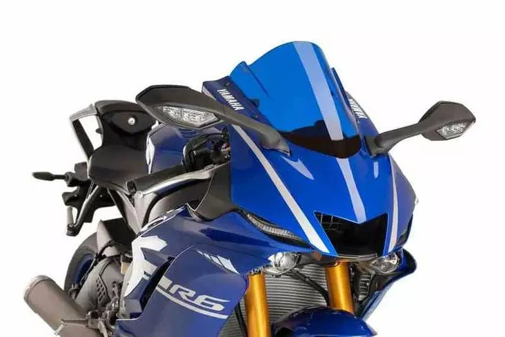 Puig Racing Screen Yamaha Yzf-R6 17-23' C/Blue - Moottoripyörän katteet ja tuulenohjaimet - D303004 - 1