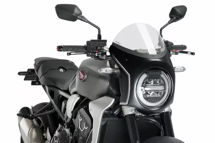 Puig Semifairing C/Simil Carbono Honda Cb1000R Neo Spo - Moottoripyörän katteet ja tuulenohjaimet - D337864 - 1