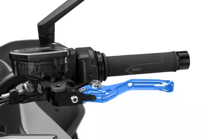 Puig Short Clutch Lever 4.0 C/Blue Selector C/Silver - Moottoripyörän vivut ja vivunrungot - D529854 - 1