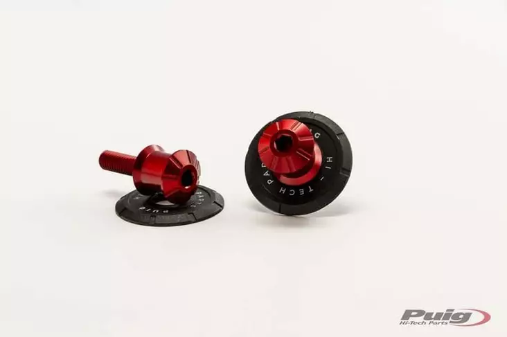 Puig Spools Hi-Tech Parts Dim.8 C/Red - Moottoripyörän kaatumatapit - D302224 - 1