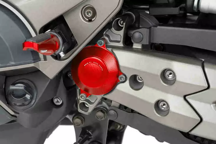 Puig Sump Cover Kymco Ak550 17' C/Red - Moottoripyörän moottorin kopat - D302734 - 1