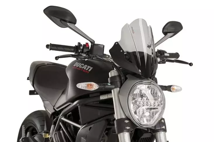 Puig Touring Screen Ducati Monster 1200R 16'-20' C/Smok - Moottoripyörän katteet ja tuulenohjaimet - D301774 - 1