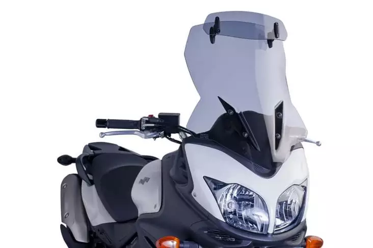 Puig Touring Shields W/Visor Suzuki Vstrom 12-16' C/Smo - Moottoripyörän katteet ja tuulenohjaimet - D299364 - 1