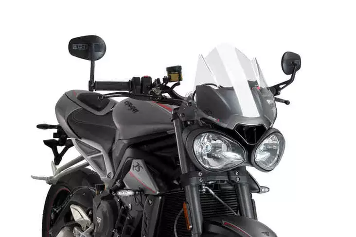 Puig Winds.New Gen. Sport Triumph Speed/Street Triple - Moottoripyörän katteet ja tuulenohjaimet - D301874 - 1