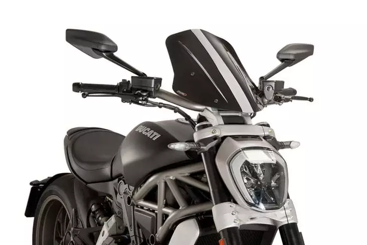 Puig Winds.New Gener. Touring Ducati X Diavel/S 16-18' - Moottoripyörän katteet ja tuulenohjaimet - D301854 - 1