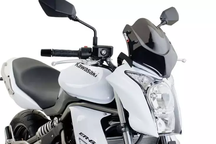 Puig Windshield New Generation Kawasaki Er6N 09'-11' - Moottoripyörän katteet ja tuulenohjaimet - D298394 - 1