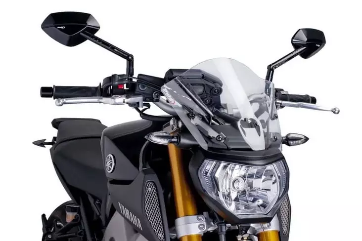 Puig Windshield New Gen Sport Yamaha Mt09 13'-16' C/Cle - Moottoripyörän katteet ja tuulenohjaimet - D300064 - 1