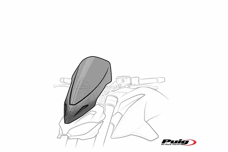 Puig Windshields N.G.Touring Yamaha Mt07 21'- C/Clear - Moottoripyörän katteet ja tuulenohjaimet - D442884 - 1
