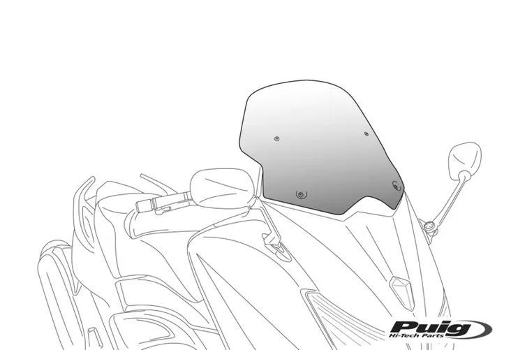 Puig Windshield V-Techline Sport Honda Forza 750 21' - Moottoripyörän katteet ja tuulenohjaimet - D443074 - 1