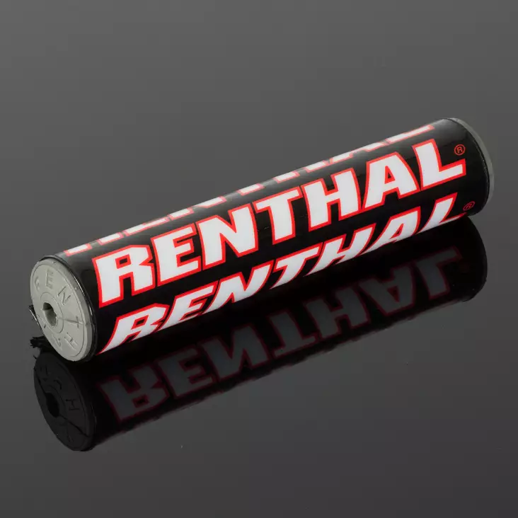 Renthal Shiny Pehmuste Musta/Punainen - Moottoripyörän ohjaustangon pehmusteet - D446324 - 1