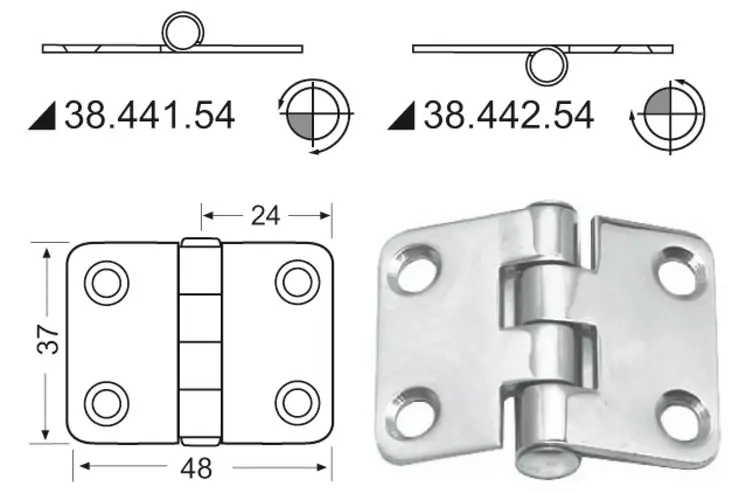 Sarana 48x37 - Veneen saranat - D124694 - 1