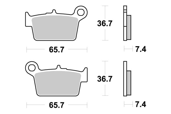 Sbs Jarrupalat Ceramic (861HF) - Mopon ja skootterin jarrupalat - D87084 - 1