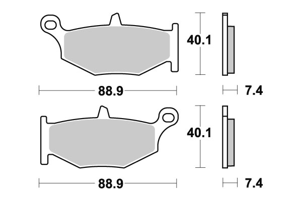 Sbs Jarrupalat Ceramic - Moottoripyörän jarrupalat - D220984 - 1