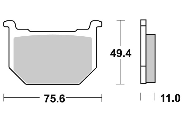 Sbs Jarrupalat Ceramic - Moottoripyörän jarrupalat - D2494 - 1