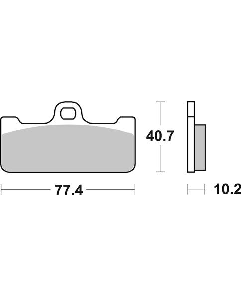 Sbs Jarrupalat Dual Sinter - Moottoripyörän jarrupalat - D269024 - 1