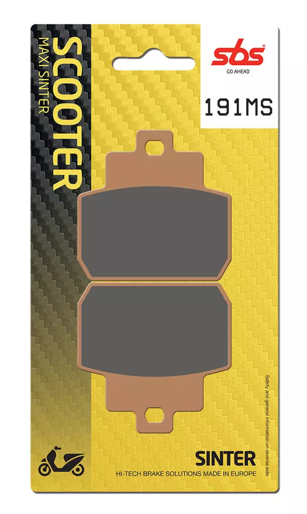 Sbs Jarrupalat Maxi Sinter - Mopon ja skootterin jarrupalat - D95264 - 1