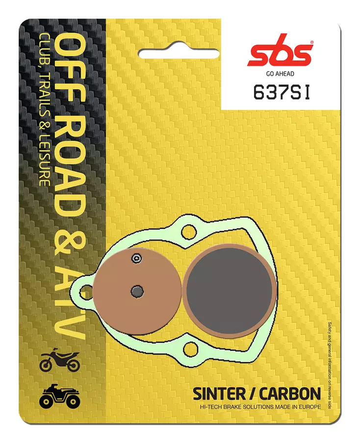 Sbs Jarrupalat Sintered Offroad - Moottoripyörän jarrupalat - D2654 - 1