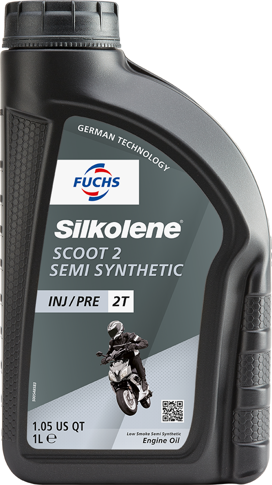 Silkolene Scoot 2 1L 2T-öljy, vähäsavuinen ja puhtaasti palava - 2T öljyt - D265734 - 1