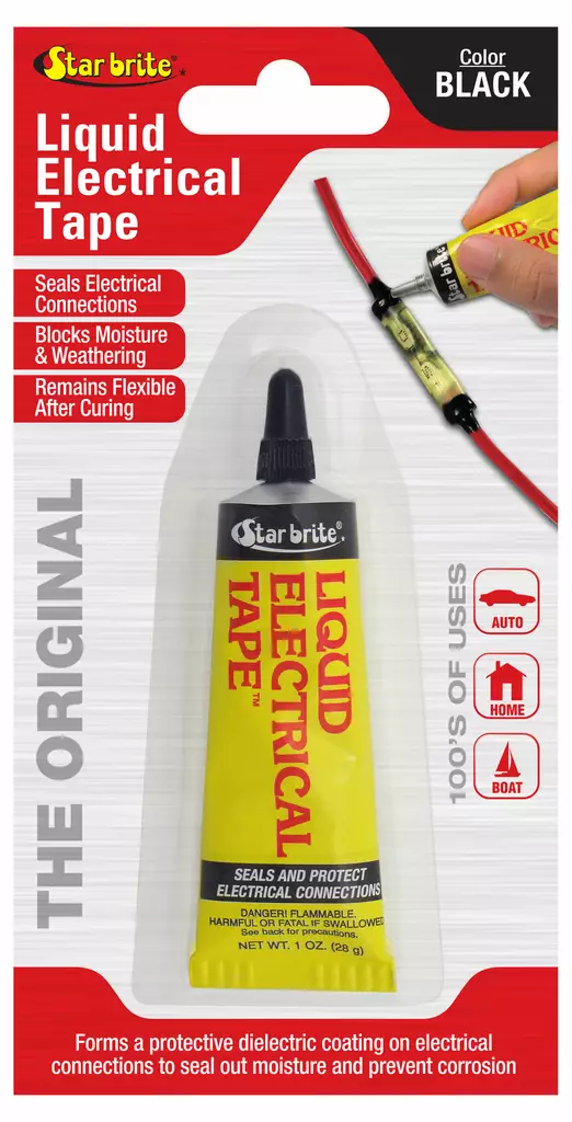 Star brite Nestemäinen sähköteippi musta 28g - Veneen puhdistus ja vahaus - D262894 - 1
