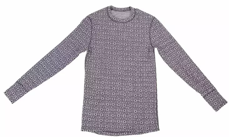 SVALA Merino Design O-neck Paita Jacquard musta/valkoinen - Alusasut kelkkailuun - D482254 - 1