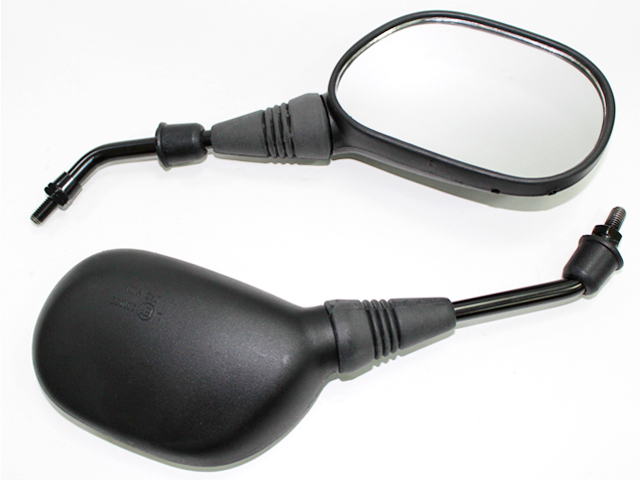 Tec-X Peili, Yleismalli, Skootterimalli, Musta, M8 (oikea- / vasen kierre), Pari - Mopon ja skootterin peilit - D71464 - 1