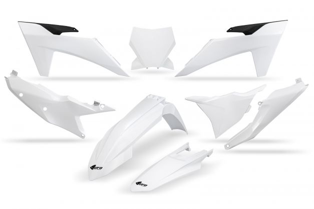 UFO Muovisarja 5-osainen Valkoinen 042 KTM SX/SXF125-450 23-24 - Offroad muovisarjat - D456474 - 1