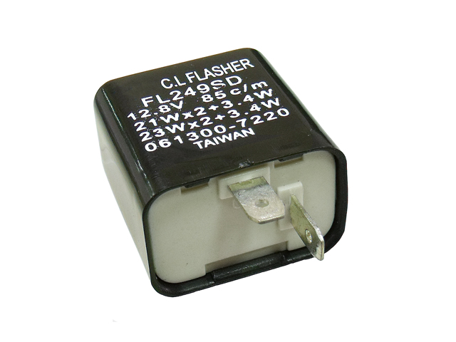 Vilkkurelee, Mekaaninen, 2-napainen, 12V - Mopon ja skootterin vilkut - D3804 - 1